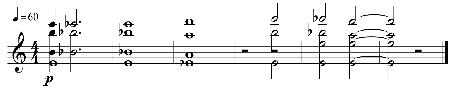 Figure 3 : <em>Dead Ringers</em>, <em>cue</em> 10 (01 :02 :38-01 :03 :01), cordes – transcription.