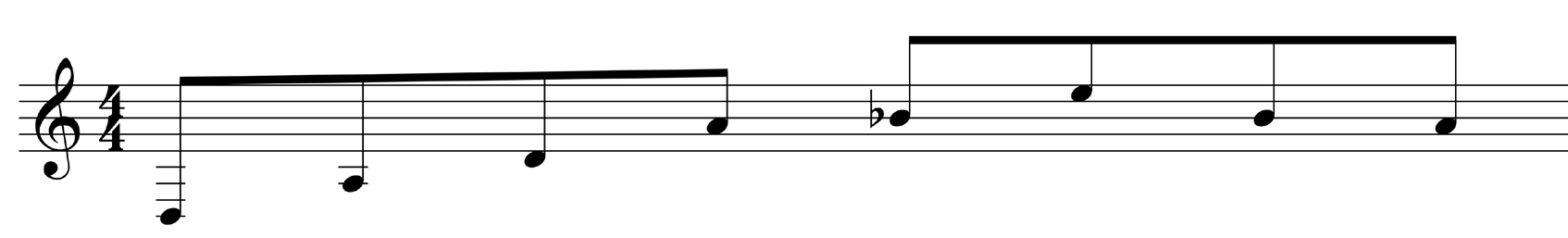 Figure 4 : Arpège de <em>Crash</em> – transcription.